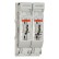 DC Fused Disconnect, 2-pole NH00 or NH000 fuse size, M8 fixings, 160A DC max